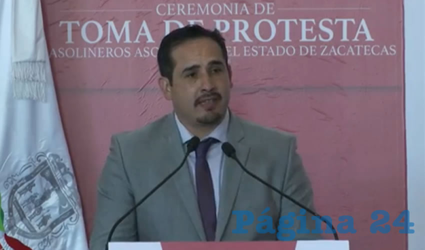Edson Rivas de la Torre, presidente de la Asociación de Gasolineros de Zacatecas (Foto: Archivo Página 24)