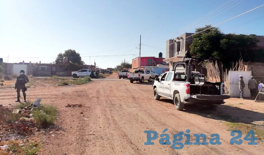 Padre e hijo fueron asesinados a balazos en la calle Pánfilo Natera de la comunidad Zóquite, que pertenece a Guadalupe, a unos 22 kilómetros de la capital zacatecana (Foto: Cortesía)