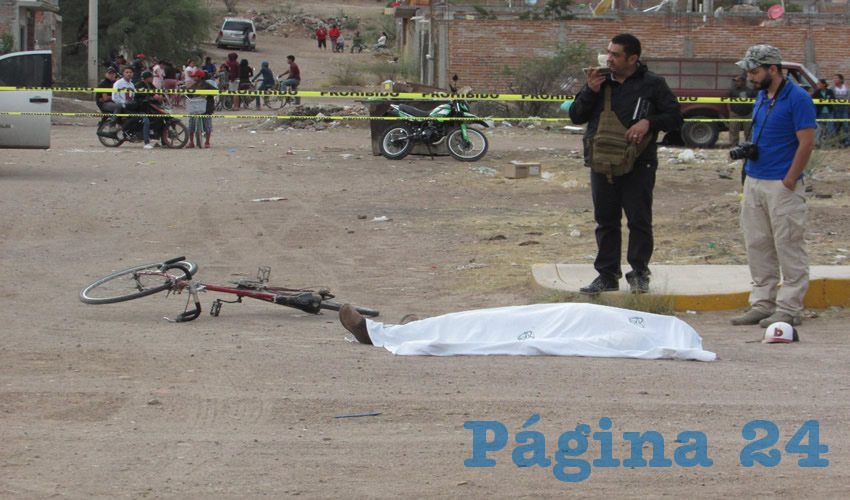 José Luis García Palacios “El Cholo”, que contaba con 30 años de edad, cayó muerto sobre la calle Unidad, en el fraccionamiento Fraternidad