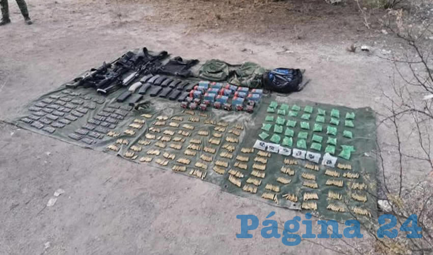 Las armas y droga fiscalizadas