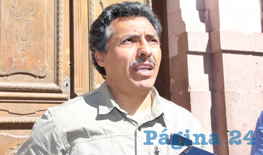 Marcelino Rodarte Hernández, integrante del Movimiento Democrático Magisterial de Zacatecas (Foto: Archivo Página 24)
