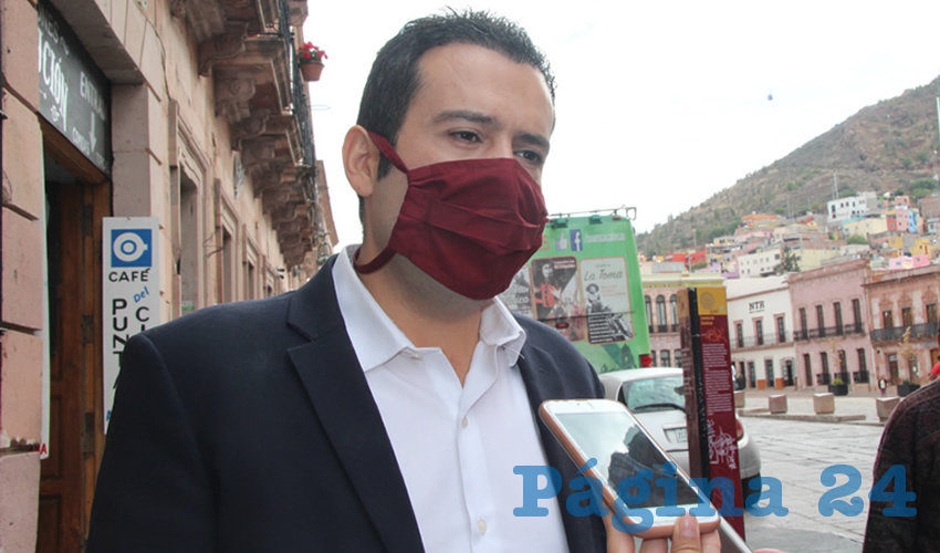 Ulises Mejía Haro, presidente municipal de Zacatecas (Foto: Rocío Castro)