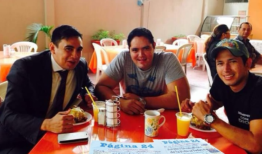 Roberto, Andr&eacute;s y &Aacute;ngel almorzaron en la fonda Do&ntilde;a Lupita