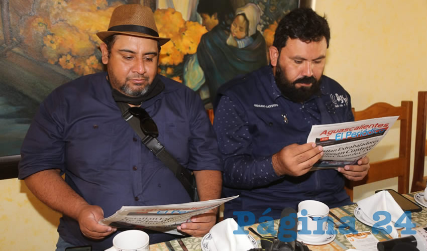 En La Estaci&oacute;n desayunaron Alberto Aguilera Esparza y Jorge Esparza Osorio 