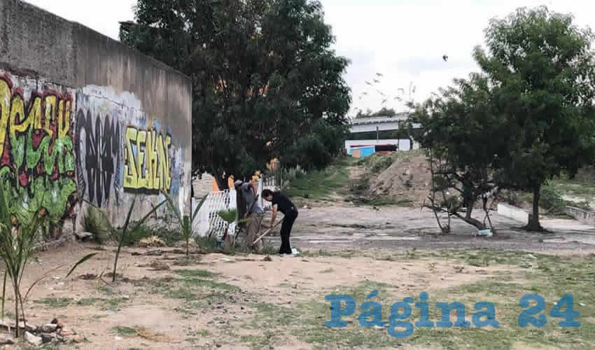A decir de vecinos, las últimas semanas han intervenido parte del predio, con limpia y plantación de árboles, en un intento de apropiarse ciudadanamente de un lugar por el que han pelado los últimos años/Fotos: Cortesía