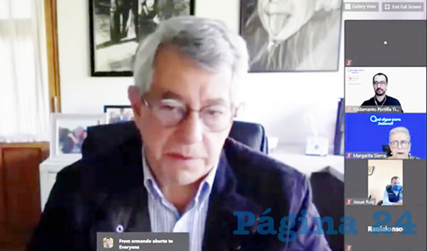 El académico Mauricio Merino presentó un decálogo que aborda la gobernanza bajo los ejes rectores de fraternidad y solidaridad con que se debe ayudar a la ciudadanía, para que se garanticen derechos básicos como acceso a la salud, la educación y al empleo, esto de cara a la crisis económica que se avecina por la contingencia sanitaria/Foto: Cortesía