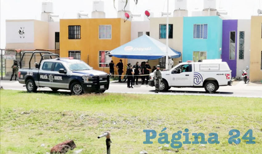 El joven fue ejecutado en su casa, mientras estaba con su mamá, en la calle Bugambilia al cruce de Margarita, en el fraccionamiento Los Alcatraces/Foto: Especial