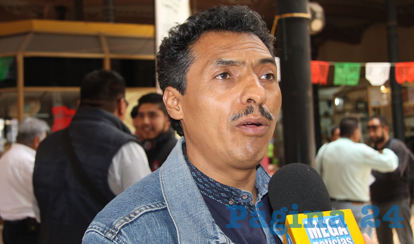 Marcelino Rodarte Hernández, líder local del magisterio disidente (Foto: Archivo Página 24)