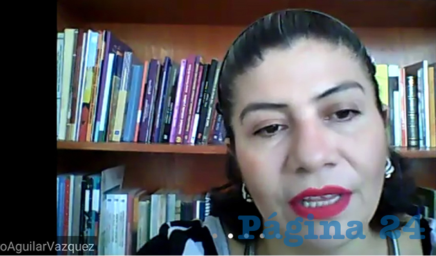 Verónica Aguilar Vázquez, académica de la Benemérita Universidad Autónoma de Zacatecas (Foto: Rocío Castro Alvarado)