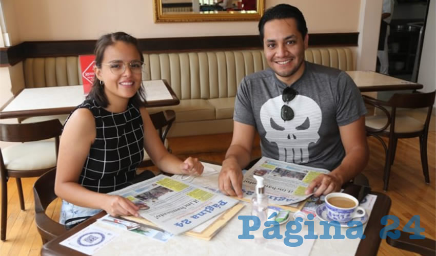 En Sanborns Francia desayunaron Priscila Muñoz Ramos y Maximiliano Gutiérrez Díaz