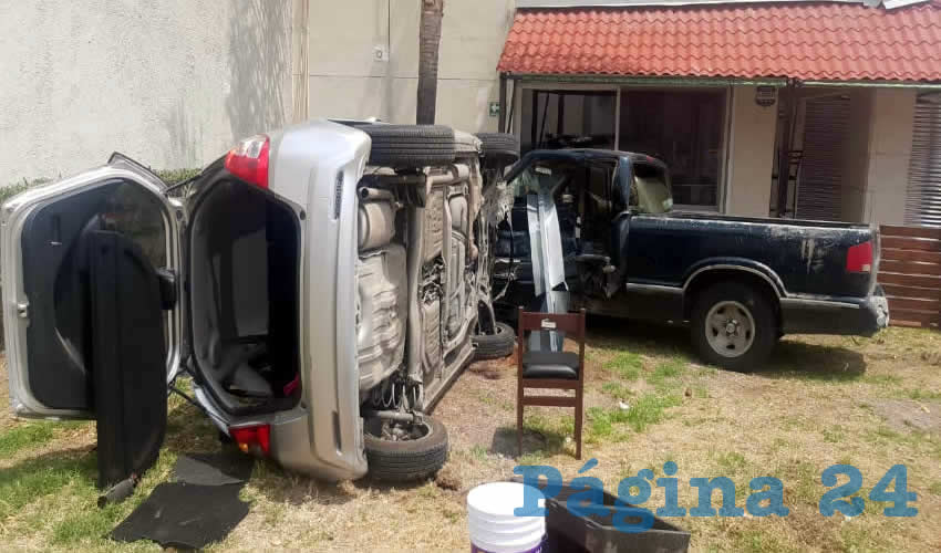 El percance ocurrió sobre la calzada Villa Plata, en el fraccionamiento residencial Alcázar