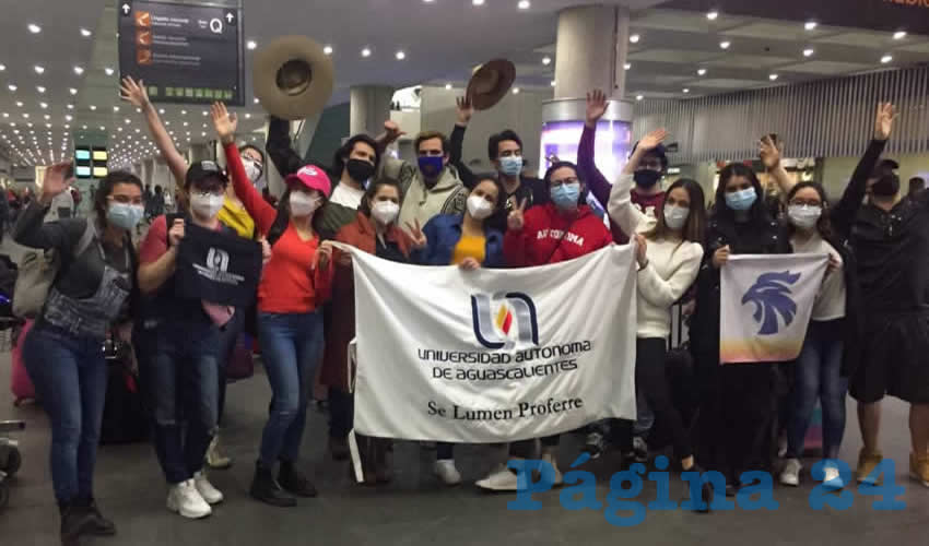 Llegaron a Aguascalientes 15 estudiantes de la Universidad Autónoma que se encontraban realizando movilidad académica en Chile