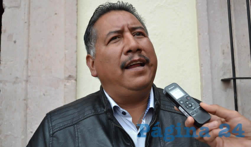 Felipe Pinedo Hernández, miembro del Frente Popular de Lucha por Zacatecas (Foto: Archivo Página 24)