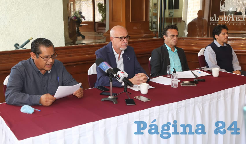 Netzahualcóyotl Álvarez, Tomás Jara Barrios y Ernesto Ramírez Carreón (Foto: Eddylberto Luévano Santillán)