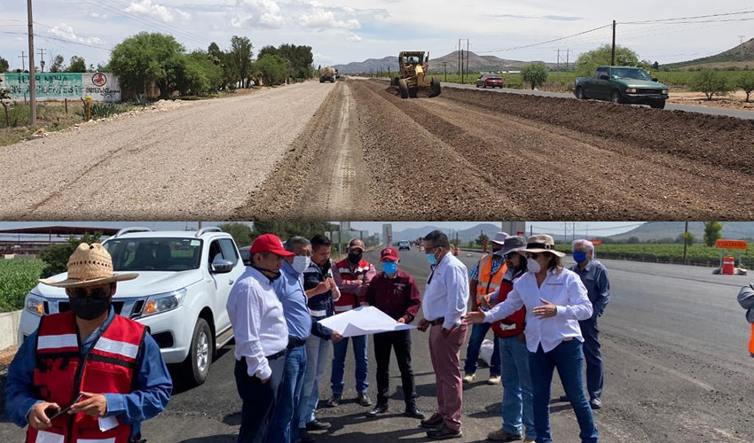 El director general del Centro SCT Zacatecas, Jorge Raúl Aguilar Villegas, realizó un recorrido de supervisión en los tramos comprendidos entre los municipios de Luis Moya y Ojocaliente.