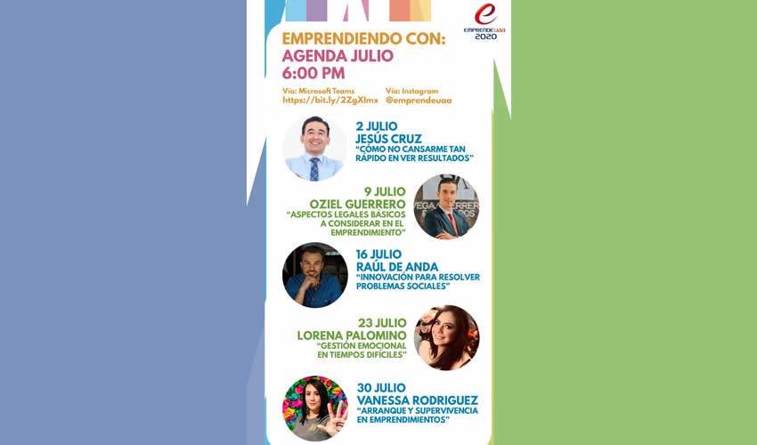Para este mes de julio, las charlas giran en torno a la importancia de la perseverancia y paciencia en el emprendimiento