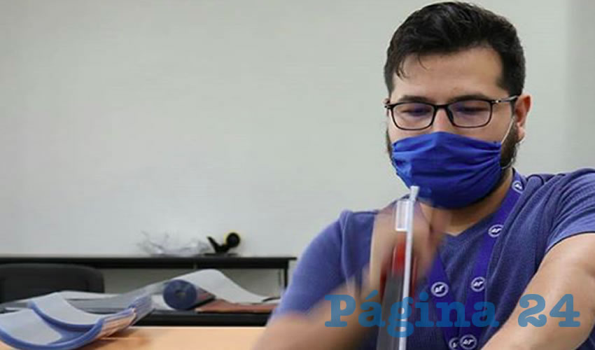 Se elaboraron 40 mil 63 caretas de protección sanitaria para entregar a instancias gubernamentales, hospitales y escuelas