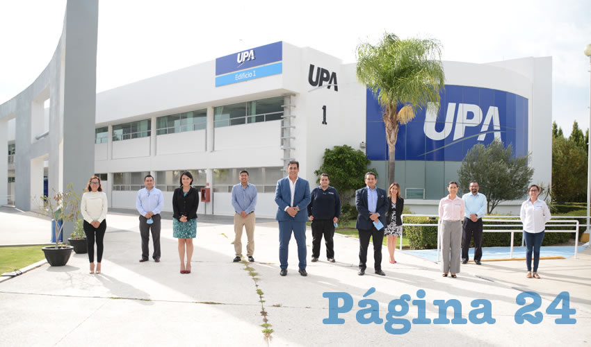 Durante la reunión, el grupo de directivos de la UPA y GESTAMP compartieron sus experiencias para la generación de intercambio de conocimientos
