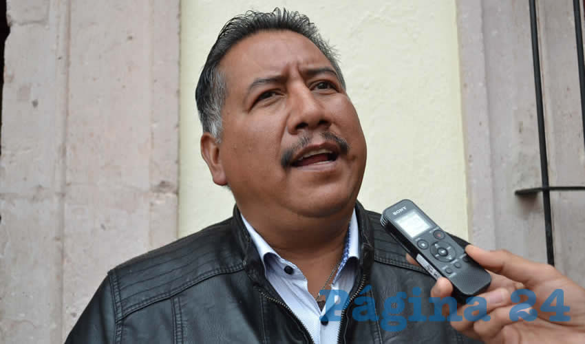 Felipe Pinedo Hernández, miembro del Frente Popular de Lucha por Zacatecas (FPLZ) (Foto Archivo Página 24)