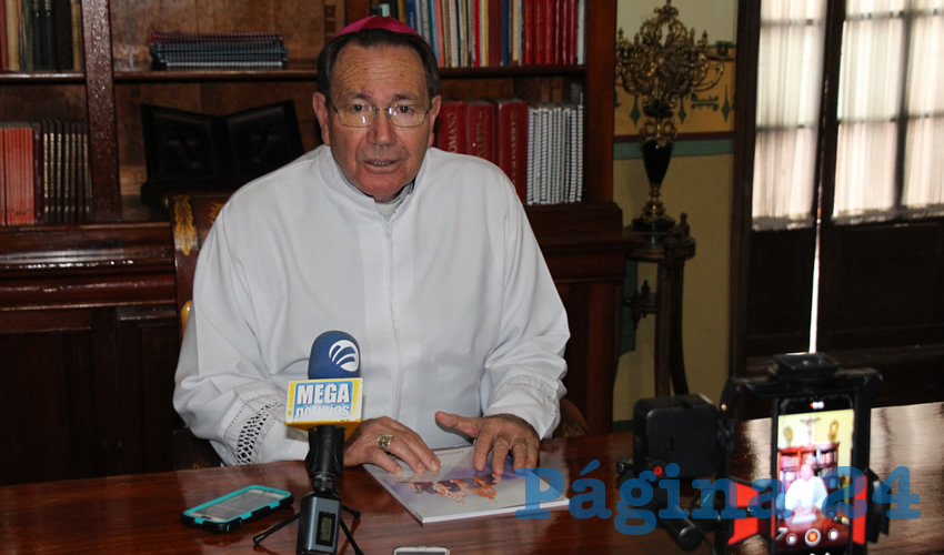 Sigifredo Noriega Barceló, obispo de la Diócesis de Zacatecas (Foto Archivo Página 24)