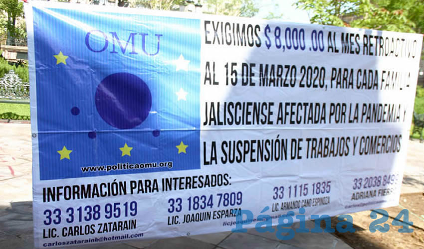 Enrique Alfaro está usurpando funciones que no le corresponden como gobernador, tronaron ciudadanos que exigieron seguir operando sus negocios, además de 8 mil pesos mensuales retroactivos al inicio de la pandemia, para paliar los empleos perdidos/Fotos: Francisco Tapia