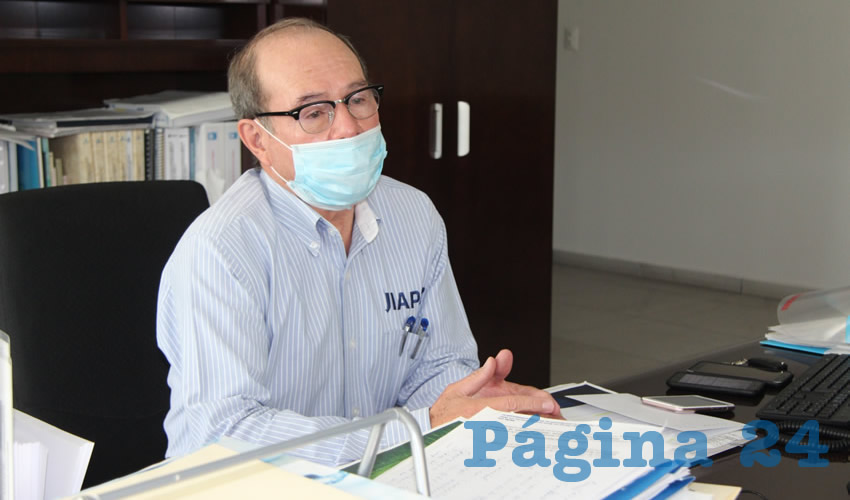 Benjamín de León Mojarro, director de la Junta Intermunicipal de Agua Potable y Alcantarillado de Zacatecas (Jiapaz) (Foto Archivo Página 24)