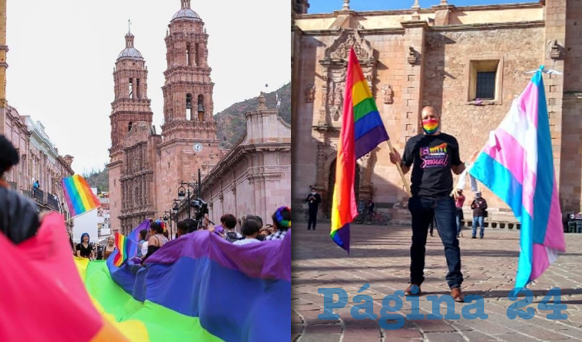 Ayer por la tarde, diferentes colectivos de la comunidad Lésbico, Gay, Bisexual y Transexual (LGBT+) realizaron de manera virtual, la décimo octava Marcha del Orgullo en la entidad zacatecana, en la que expusieron distintos temas y mensajes en defensa de los derechos de este sector (Fotos: Cortesía)