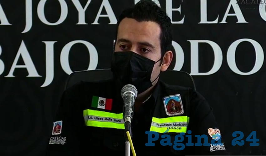 Ulises Mejía Haro, anunció que en el municipio estará prohibido el ingreso a los comercios de todos los giros, así como el acceso al transporte público a todas las personas que no usen cubrebocas (Foto Cortesía)