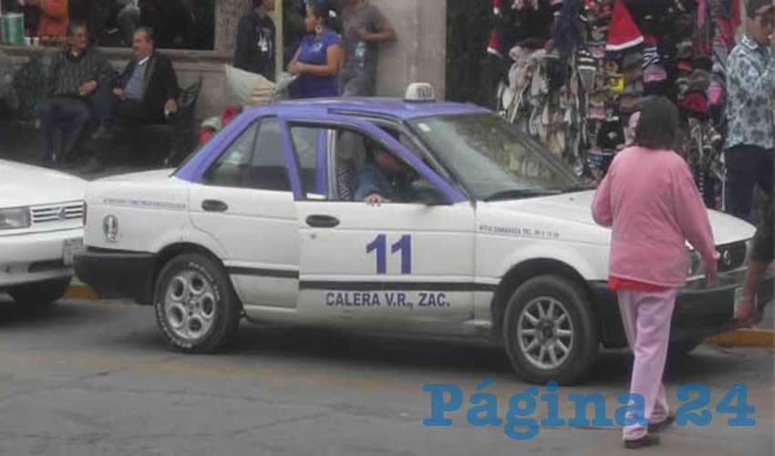 Taxistas en Calera de Víctor Rosales