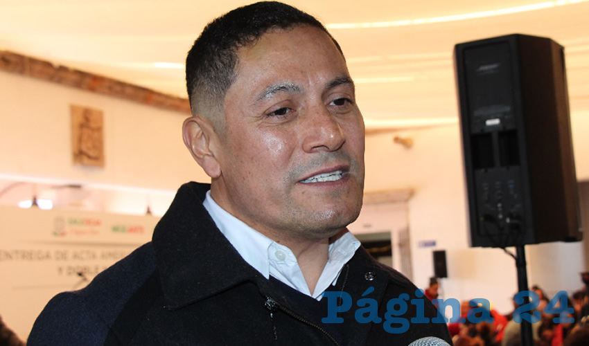 José Juan Estrada Hernández, titular de la Secretaría del Zacatecano Migrante (Sezami) (Foto Rocío Castro Alvarado)