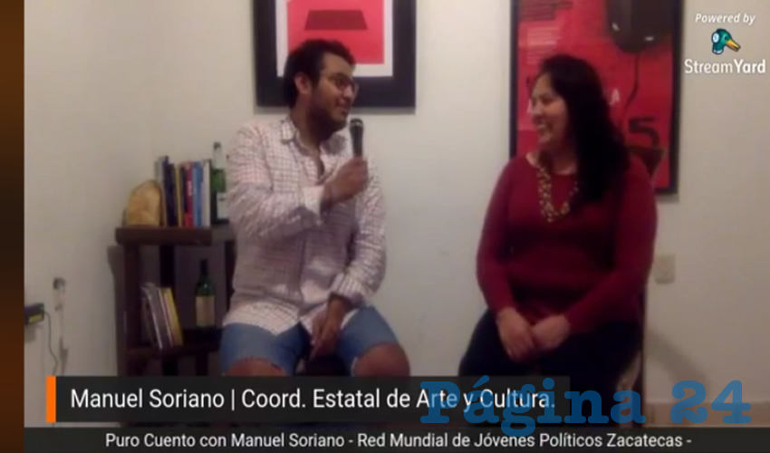 Manuel Soriano Canizales es una de estas personas emprendedoras que decidió utilizar las redes sociales para divulgar, mediante un video, cuentos y poemas (Foto Rocío Castro Alvarado)