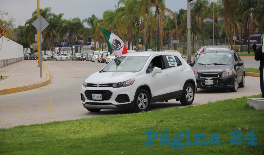 La quinta y &uacute;ltima caravana de autom&oacute;viles contra el Presidente Andr&eacute;s Manuel L&oacute;pez Obrador se realiz&oacute; tambi&eacute;n en Aguascalientes (Fotos: Juan Fernando Reyes Ortega)