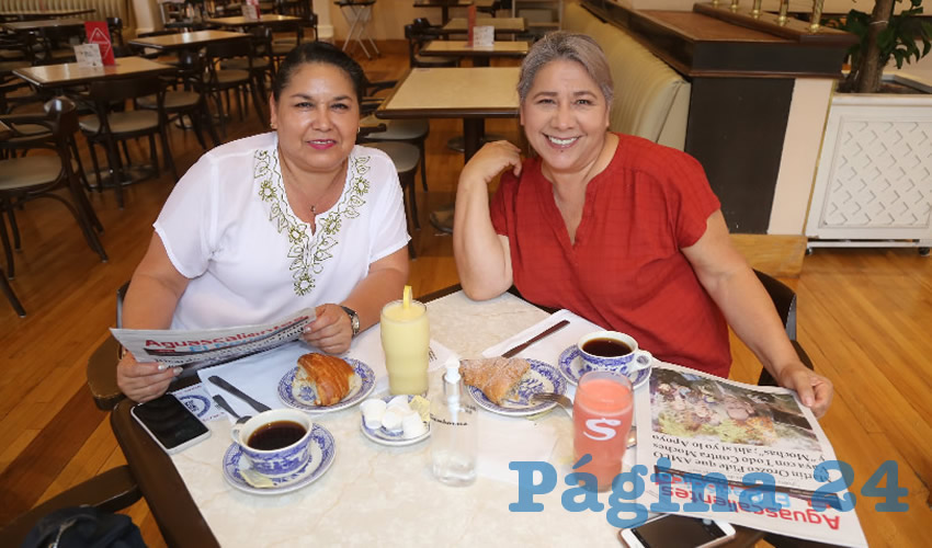 En el restaurante Sanborns Francia desayunaron Martha L&oacute;pez Regalado y Maricela L&oacute;pez Regalado