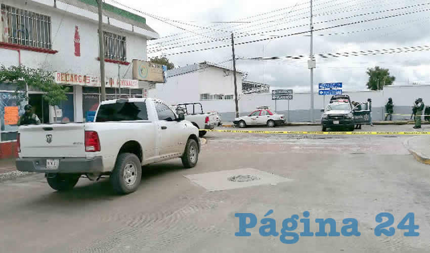 El arribo de los policías