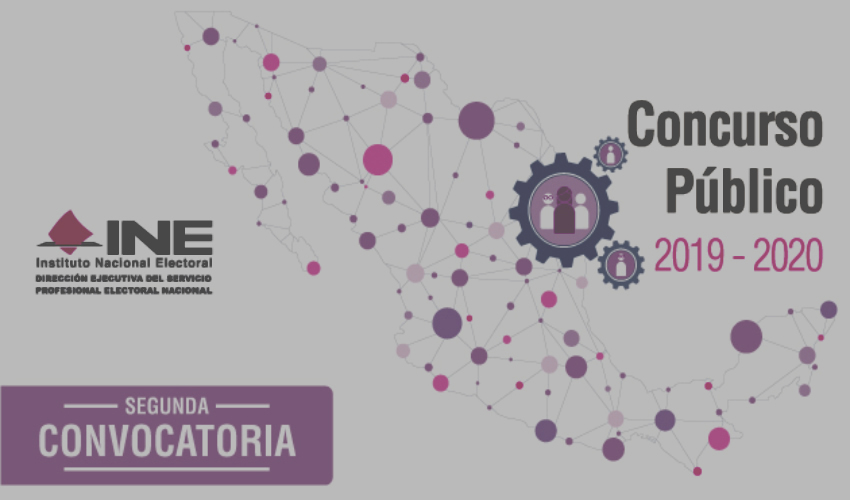 El INE realizará este fin de semana la aplicación del examen de conocimientos a las y los aspirantes a 323 cargos del Servicio Profesional Electoral Nacional (SPEN) del INE, publicados en la Segunda Convocatoria del Concurso Público 2019-2020
