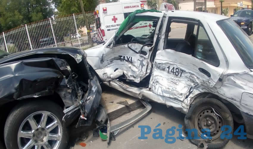 El conductor del taxi, Gregorio V&aacute;zquez Contreras, muri&oacute; al recibir de lleno el encontronazo