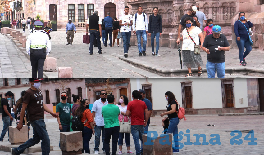 Actualmente el estado de Zacatecas se encuentra en rojo en cuanto al semáforo de riesgo epidemiológico, lo que prohíbe diversas actividades al fin de prevenir contagios del virus del COVID-19 (Foto Rocío Castro Alvarado)