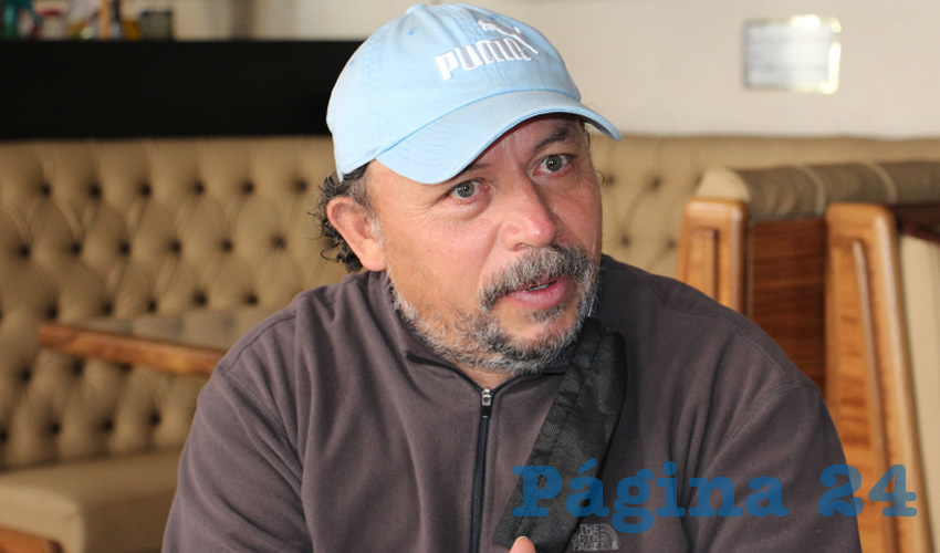 Alejandro Rivera Nieto, secretario general del Sindicato Independiente de Trabajadores del Estado de Zacatecas (SITEZ) (Foto Rocío Castro Alvarado)
