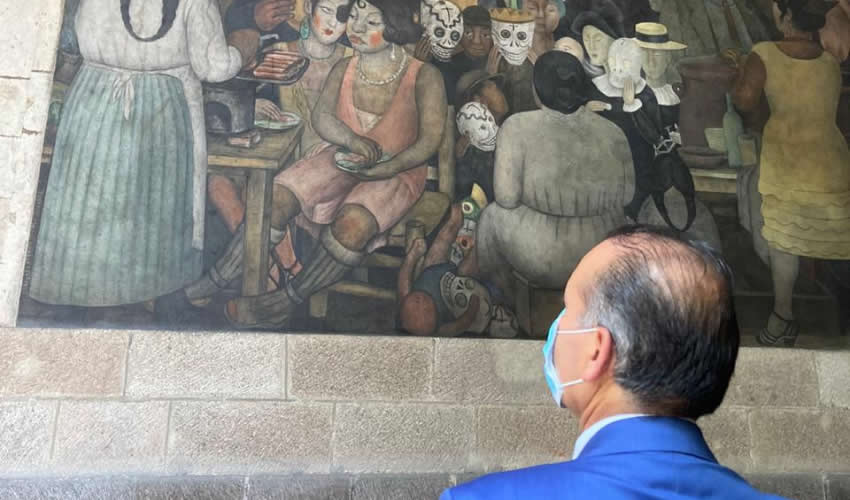 El gobernador del Estado, Martín Orozco Sandoval, se reunió con el secretario de Educación Pública, Esteban Moctezuma Barragán