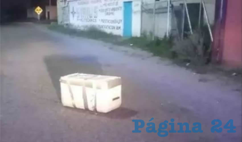 La zona fue acordonada