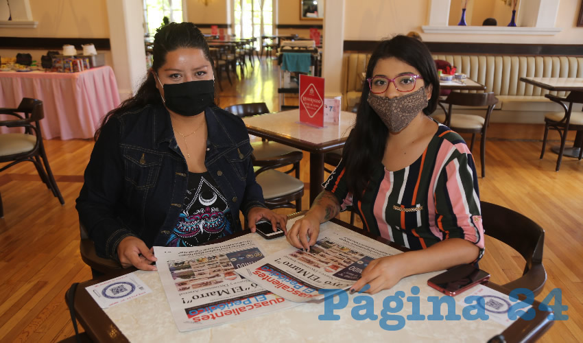 En Sanborns Francia desayunaron Edith Campos Sebasti&aacute;n y Elisa Guajardo Garc&iacute;a