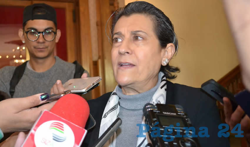 Gema Mercado Sánchez, titular de la Secretaría de Educación local (Foto Archivo Página 24)