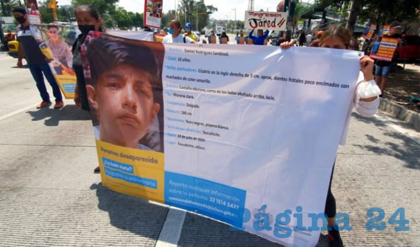 Los manifestantes advirtieron que regresarán a tomar las calles de la ciudad para exigirle al emecista Enrique Alfaro y al omiso fiscal general Gerardo Octavio Solís Gómez, el esclarecimiento de la desaparición de Jaret Antonio/Foto: Especial