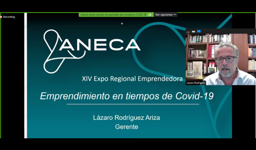 Se impartió la conferencia magistral Emprendimiento en tiempos de COVID-19, a cargo del doctor Lázaro Rodríguez Ariza