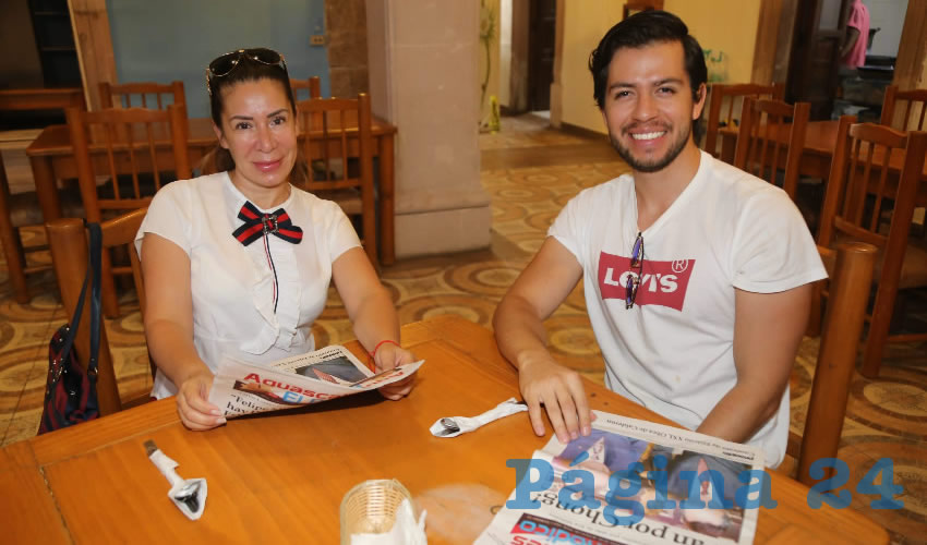 En La Mestiza almorzaron Ruth Tinoco N&uacute;&ntilde;ez y Alejandro Guzm&aacute;n Tinoco