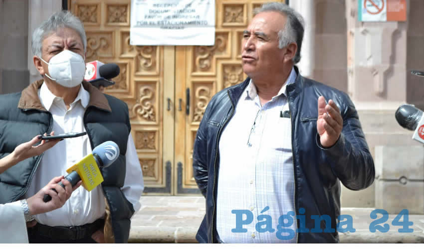 Jesús Padilla Estrada y Armando Perales Gándara, diputados locales por Movimiento Regeneración Nacional (Morena) (Foto Merari Martínez Castro)