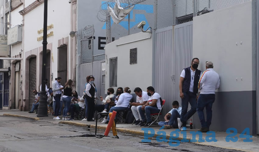 Protesta de trabajadores de Teléfonos de México (Foto: Eddylberto Luévano Santillán)