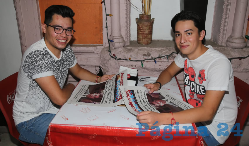 En Gorditas la Merced almorzaron Luis Enrique Cabrera Medina y Jos&eacute; Eduardo Cabrera Medina