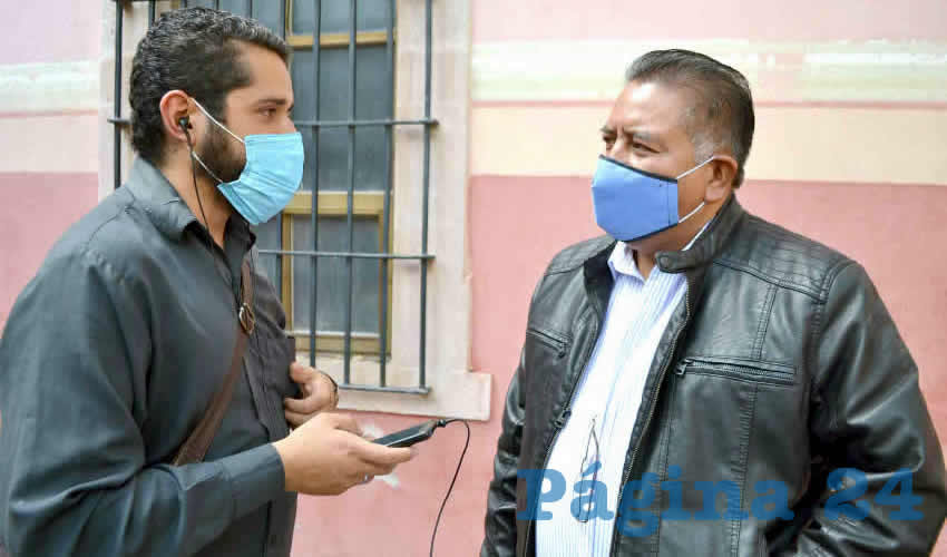 Felipe Pinedo Hernández, miembro del Frente Popular de Lucha por Zacatecas (FPLZ) (Foto:Merari Martínez)