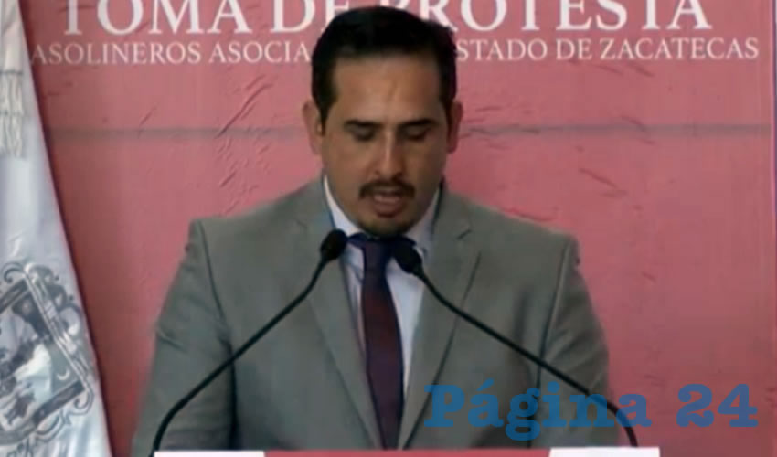 Edson Rivas de la Torre, presidente de la Asociación de Gasolineros de Zacatecas (Foto Archivo Página 24)